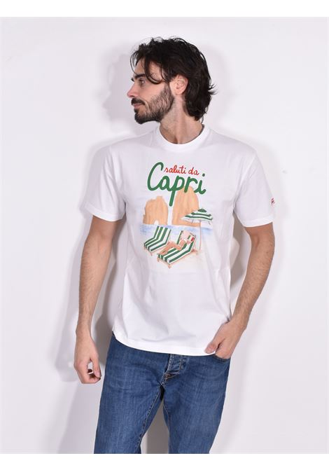 T-shirt de vacances Capri blanc Mc2 Saint Barth MC2 SAINT BARTH | 0432501